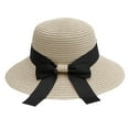 thumbnail image 2 of Duoif Sun Hats for Women, Straw Beach Hat Uv Sun Protection, Foldable Bowknot Sun Beach Hats Summer Hat Wide Brim Straw Sun Hat B, 2 of 2