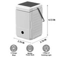 thumbnail image 4 of Maoww ABS C-Shaped Base Solar Lantern For Camping With USB Rechargeable Function Can Replace Charger white, 4 of 6