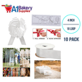thumbnail image 5 of White Flora Satin Pull Bows – 4" 18 Loops, 10-Pack | Easy to Assemble, Premium Gift Wrap & Decoration for Holidays, Weddings, Baby Showers | A1 Bakery Supplies, 5 of 5