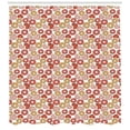 thumbnail image 3 of Dessert Shower Curtain, Classic Style and Filled Heart Shaped Iced Glazed Donuts with Sprinkles Pattern, Fabric Bathroom Set with Hooks, 69W X 70L Inches, Multicolor, by Ambesonne, 3 of 3