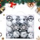 thumbnail image 1 of Juego de 48 bolas navideñas | Tamaños surtidos: 4, 6 y 8 cm | Adornos navideños de plástico para coronas, guirnaldas y decoración de fiestas, 1 of 7
