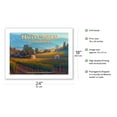 thumbnail image 2 of Happy Canyon of Santa Barbara Wineries - California Vineyards Wine Country Art by Kerne Erickson - Bamboo Fine Art 290gsm Paper Print (Unframed) 18x24in, 2 of 4