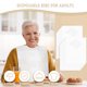 thumbnail image 4 of Baberos desechables Hicarer para adultos, 200 unidades, con recogemigas, color blanco, 4 of 7