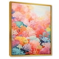 thumbnail image 2 of Designart "The Expressive Barrier Of The Coral Reef I" Coastal Coral Under Water Floater Framed Canvas Wall Art, 2 of 5