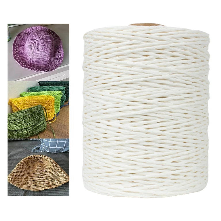 May Arts 1/8 Inch Paper Raffia Cord String Ribbon - Straw - The Rubber Buggy