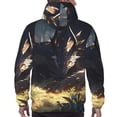 thumbnail image 7 of Wukai Sleeping Dragon In Forest Print Men Hoodies Fleece Sweatshirts Long Sleeve Sweaters Pullover Fall Outfits Winter Clothes-Small, 7 of 7