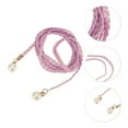 thumbnail image 4 of Unique Bargains 1 Pc Woven Rope Belt Elegant Pearl Braiding Adjustable Waist Cord Pink, 4 of 6