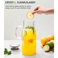 thumbnail image 7 of Luna&mantha Glass Pitcher  2 Liter 68oz Water With Lid And Spout Large Ice Tea Jug For Fridge Thick Drink Handle Juice Coffee Borosilicate Carafe Hot/cold Beverage, 7 of 7