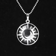thumbnail image 1 of Pendentif Perle en Pierre Naturelle Quartz Argent Couleur Collier Femmes Hommes, 1 of 6