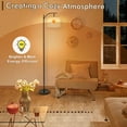 thumbnail image 6 of Coliware Arc Floor Lamp with 3 Color Temperatures Bulb, Modern Arched Standing Lamp with Foot Switch & Dimmable Bulb, Tall Pole Floor Lamp for Living Room Bedroom Office, 6 of 8