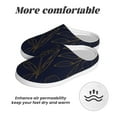 thumbnail image 6 of Balery Copper-Gold Gloss Outline Flower Pattern Women's Fuzzy Memory Foam Slippers Fluffy Winter House Shoes Indoor and Outdoor-39/40, 6 of 7