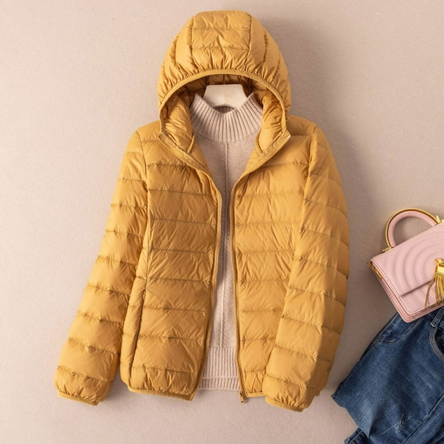 Women Autumn Down Jacket 90% White Duck Down Ultra Light Keep Warm Puffer Jacket