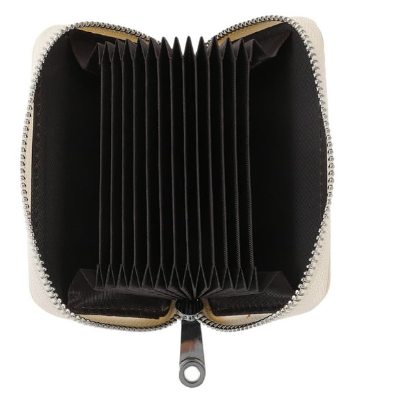 HEMOTON Card Holder Women Wallet Small Credit Card Holder with Zipper Closure Fashionable Wallet