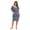 Floral Denim, variant on Casual Nights Breathable Easy Care Nursing Pockets Floral Print Casual Everyday Holiday Mother's Day Sleepwear Robe (Women's) 1 Pack