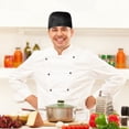 thumbnail image 4 of Miangastore 2pcs Chef Hats Adjustable Chef Caps Kitchen Restaurant Men Women Chef Hats Food Service Hats (Black), 4 of 8