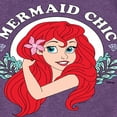 thumbnail image 3 of Disney The Little Mermaid - Ariel - Mermaid Chic - Toddler & Youth Girls Short Sleeve Graphic T-Shirt, 3 of 5