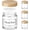 4 ounces, variant on 2 oz Small Glass Jars with Plastic Woodgrain , 24 Pack Clear Glass  Jars with Inner Liners, 60ml Refillable Empty Sample Containers for Cream, Salve, Powders and Lotion Storage