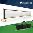 thumbnail image 3 of Costway Filet de Pickleball Portable 22 Pi, Système de Filet de Pickleball à Taille Ajustable pour l'Extérieur, 3 of 10