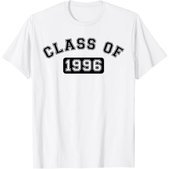 Exquisite and comfortable-Class Of 1996 School Reunion Design With White Text T-Shirt
