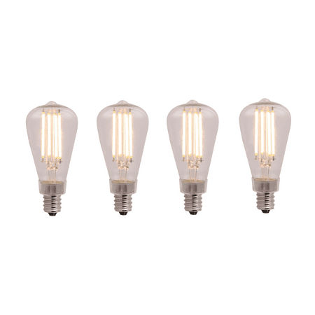 

Better Homes & Gardens ST12 LED Light Bulb Type Dimmable 4.5 Watts Bulb Candelabra Base