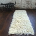 thumbnail image 4 of THE BEST 2x5 FLOKATI RUG MADE💥LONG 4” SHAG PILE.💥 OFF WHITE WOOL RUNNER AREA RUG, 4 of 7
