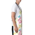 thumbnail image 3 of Lsque Retro Colorful Butterfly Waterproof Apron Chef Aprons for Men Heavy Duty Chemical Work Apron Extra Long Grilling Aprons with Adjustable Bib Apron, 3 of 9
