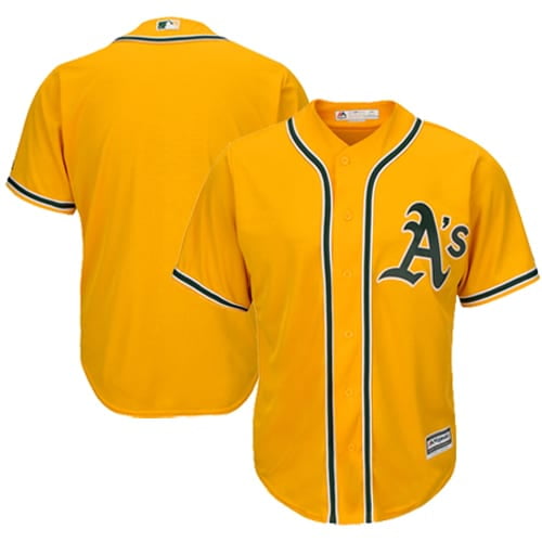 oakland athletics gold jersey