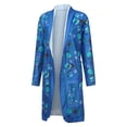 thumbnail image 3 of Femmes Mode Manches Longues Imprimé Floral Folk-Custom Poche Décontractée Longues Tenues, 3 of 9