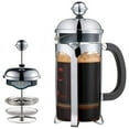 thumbnail image 1 of LEEYNEER French Press Coffee Maker(12 Oz) Press System Heat Thickened Borosilicate Glass  Easy Clean, 1 of 5