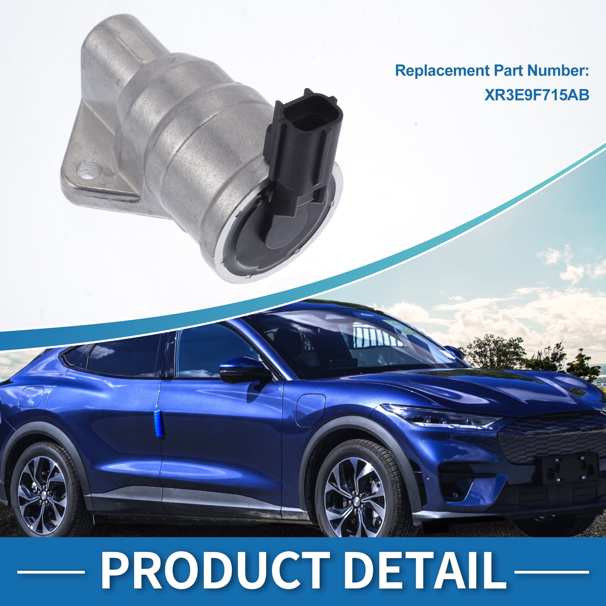 Unique Bargains Car Idle Air Control Valve for Ford for Mustang 1999-2001 Replace No.XR3E9F715AB IACV Idle Motor Idle Air Control Valve for Stable Engine Operation