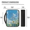 thumbnail image 6 of ZUXONGSY Butterfly Daisy Sky Print Bible Cover for Women Bible Case Church Bible Bag Bible Carrying Case Bible Protective with Handle Functional Bible Accessories Christian Gift, 6 of 7