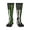 2 Black-1, variant on Knee High Socks for Women Thin Green Line Flag Art Long Tube Sock Uniform Socks