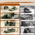 thumbnail image 5 of Akaber Futon Sofa Bed, 40" W Corduroy Sleeper Sofa Couch, Single Small Space Sofa Couch with Pillow, 5 of 9