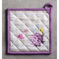 thumbnail image 2 of Pivoine 100% Cotton Pot Holder with Loop Heat Resistant for BBQ | Cooking | Baking | Grilling | Microwave | Barbecue | Spring/Summer (8 Inch by 8 Inch)., 2 of 7