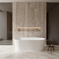 thumbnail image 2 of Carissa 71 Inch Freestanding Bathtub in White with Shiny White Drain and Overflow Trim, 2 of 8
