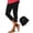 Black plus size capri pants for women a1, variant on Women Plus Size Capri Pants Elastic Waist Stretch Casual Sporty Fit Cropped Leggings Solid Summer Lounge Work Trousers Travel Beach Clothes, Blue S