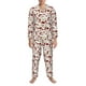 thumbnail image 3 of Balery Mushroom Pijama para Hombre de Dos Piezas con Manga Larga, Conjunto de Dormir y Descanso Suave con Bolsillos-Medium, 3 of 7
