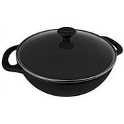 Old Mountain Braiser with Glass Lid, Black ( 10216)