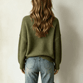 thumbnail image 3 of Women's Turtleneck Knit Sweaters Long Sleeve Pullover Tops, Casual Relaxed Fit Textured Sweater Shirts for Daily Wear, 3 of 5
