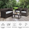 thumbnail image 4 of Costway 4 PCS Rattan Plaited Sofa Patio Furniture Set Molded Sectional Sofa Set, 4 of 4