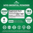 thumbnail image 2 of Zazzee Myo-Inositol Powder – 6 Month Supply – 183 Servings – 2000 mg per Serving – 100% Pure & All-Natural – Includes Free Scoop for Exact Dosage – Fertility & Reproductive Health Support – Vegan • N, 2 of 11