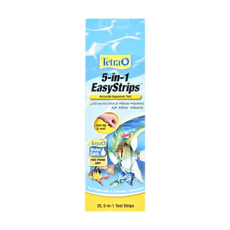 UPC: 0047002168888 | Tetra 5-in-1 EasyStrips Accurate Aquarium Test Kit  25-Count
