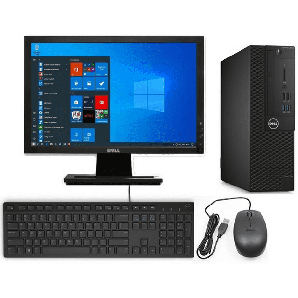PC OPTIPLEX 3050 Intel Core i5-7500 3.40GHz 8 GB y 240 SSD 500 GB HDD Con monitor de 22p Optiplex Reacondicionado