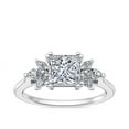 thumbnail image 1 of 0.80 Carat Excellent Princess Cut Real Diamond New Design Solitaire Ring for Wedding Solid 18K White Gold Size 11, 1 of 8