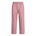 thumbnail image 6 of Rexolia Men’s Sweatpants Drawstring Elastic Waist Relaxed Fit Straight Leg Daily Wear Pink S, 6 of 7