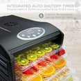 thumbnail image 6 of Ivation 6-Tray Countertop Digital 480W Food Dehydrator W/Preset Temp Settings & Auto Shutoff Timer, 6 of 8