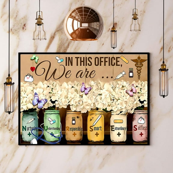 Nurse In This Office We Are Nursing Paper Poster No Frame Matte Wall Art Decor 11 x 17 Inch Poster