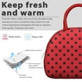 thumbnail image 3 of Garden Ladybug Print Lunch Bag – Adorable Red Ladybird Pattern, Fun and Cute Insect Style for Everyday Use, 3 of 4