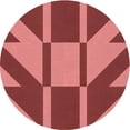 thumbnail image 1 of Ahgly Tapis d'Intérieur Lavable en Machine Carré Rouge, 3 Pieds Carré, 1 of 7