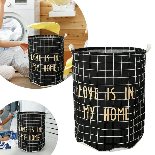 Hearth & Gear Patterned Laundry Hamper Without Lid Lightweight With Modern Design Breathable Open Top For Bedroom Bathroom Or Laundry Room Use Wall Mount Hamper Closet Hampers for Laundry Large with